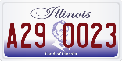 IL license plate A290023