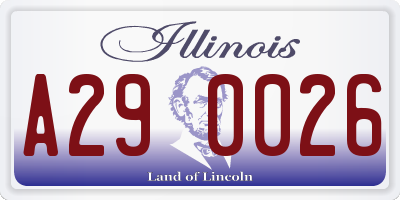 IL license plate A290026