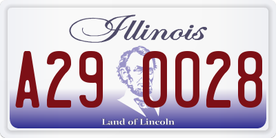 IL license plate A290028