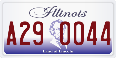 IL license plate A290044