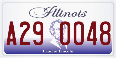 IL license plate A290048