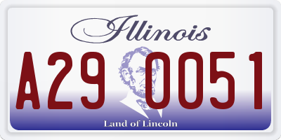 IL license plate A290051