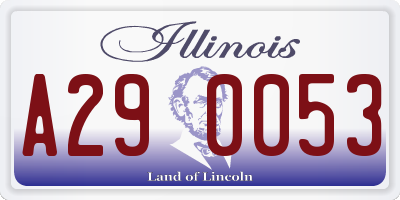 IL license plate A290053