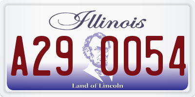 IL license plate A290054