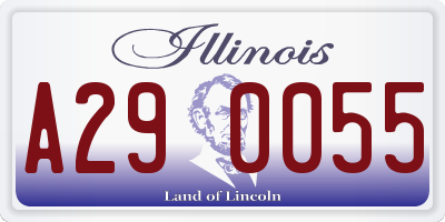 IL license plate A290055