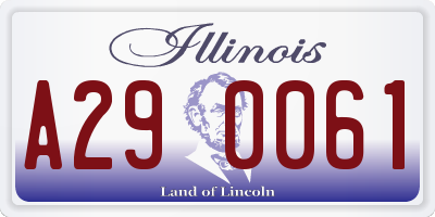 IL license plate A290061