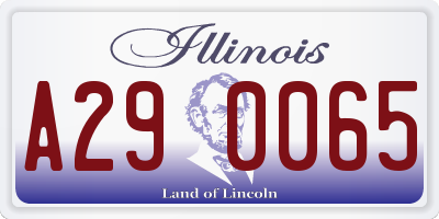 IL license plate A290065