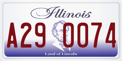 IL license plate A290074