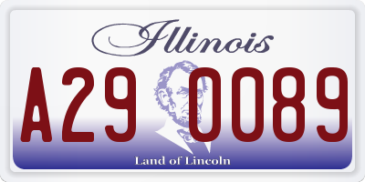 IL license plate A290089