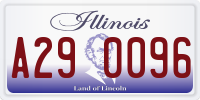 IL license plate A290096