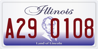 IL license plate A290108