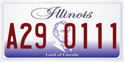 IL license plate A290111
