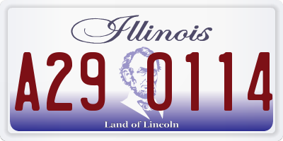 IL license plate A290114