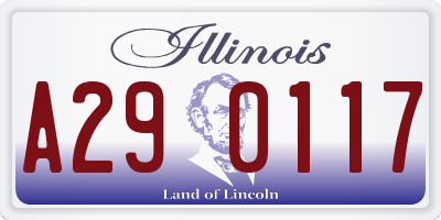 IL license plate A290117