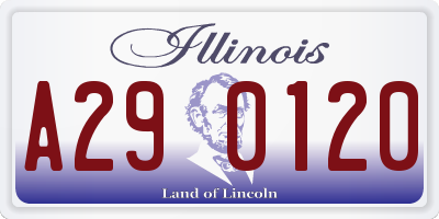 IL license plate A290120