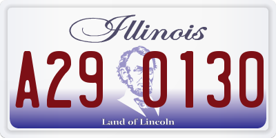 IL license plate A290130