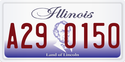 IL license plate A290150