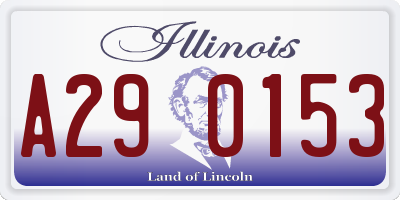 IL license plate A290153