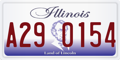IL license plate A290154
