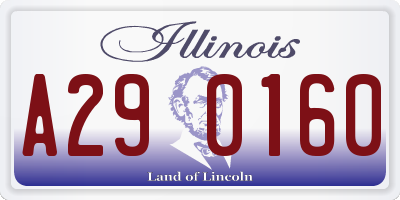 IL license plate A290160