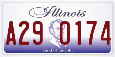 IL license plate A290174