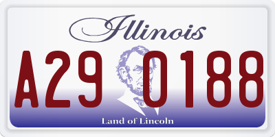 IL license plate A290188