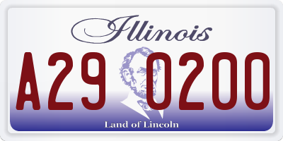 IL license plate A290200
