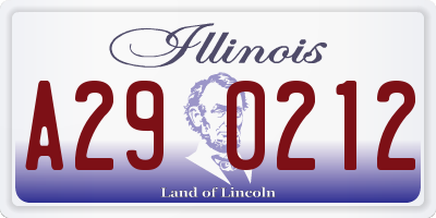 IL license plate A290212