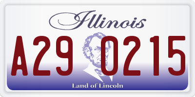 IL license plate A290215