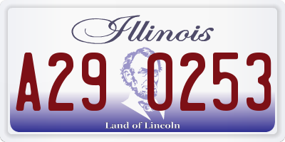 IL license plate A290253