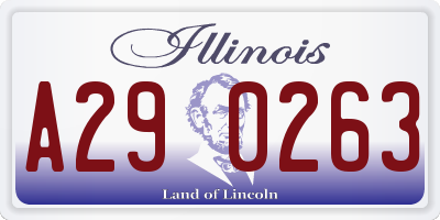 IL license plate A290263