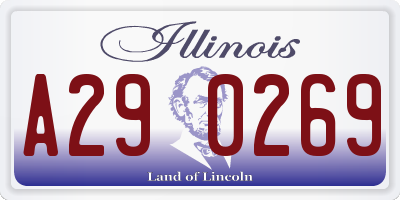 IL license plate A290269