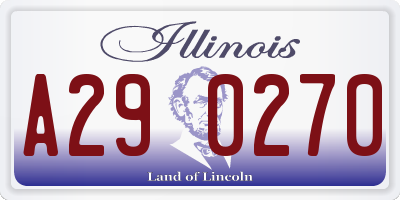 IL license plate A290270