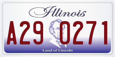 IL license plate A290271