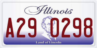 IL license plate A290298