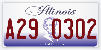IL license plate A290302