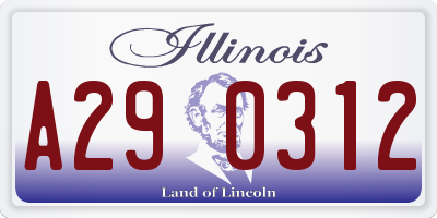 IL license plate A290312