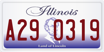 IL license plate A290319