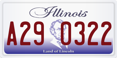 IL license plate A290322