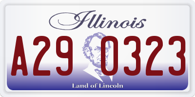 IL license plate A290323