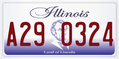 IL license plate A290324