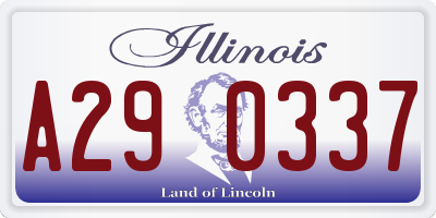 IL license plate A290337