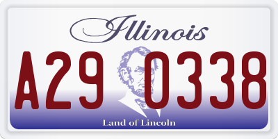 IL license plate A290338