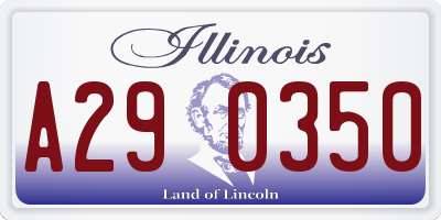 IL license plate A290350