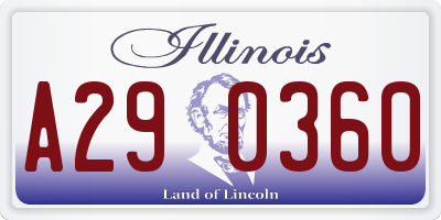 IL license plate A290360