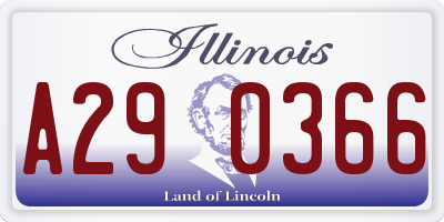 IL license plate A290366