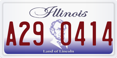 IL license plate A290414