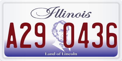 IL license plate A290436