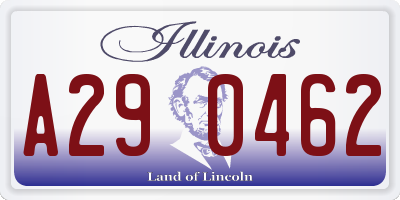 IL license plate A290462