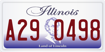 IL license plate A290498